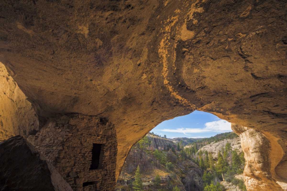 Wall Art Painting id:133430, Name: New Mexico, Gila Cliff Dwellings NM Inside ruins, Artist: Paulson, Don