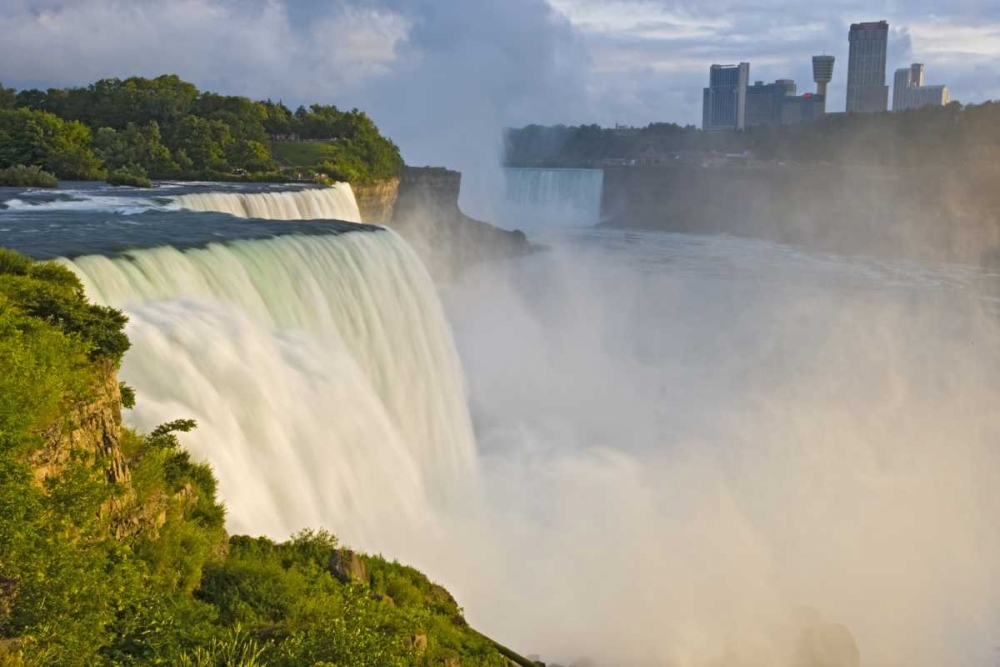 Wall Art Painting id:130974, Name: NY, Niagara Falls American Falls in foreground, Artist: Lord, Fred