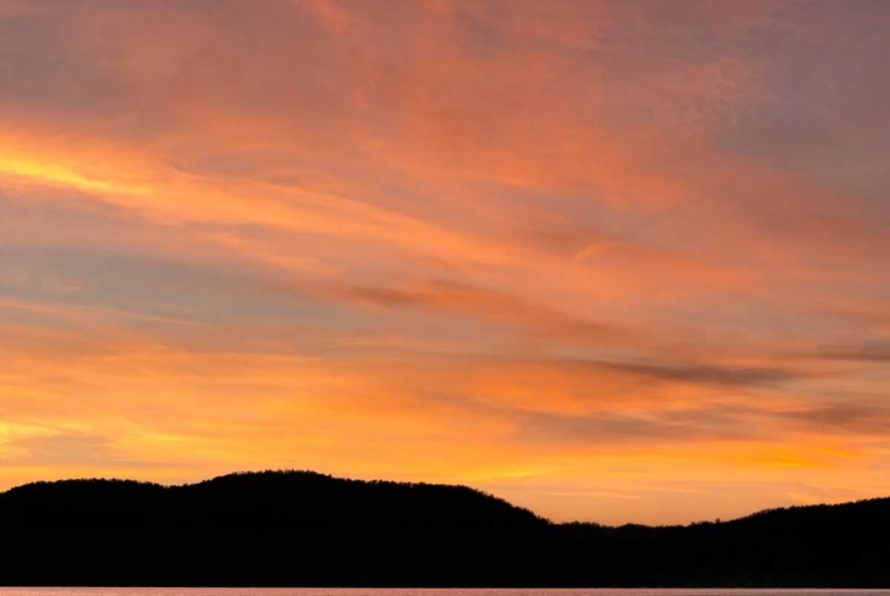 Wall Art Painting id:131561, Name: NY, Adirondack Mountains Sunset over mountains, Artist: OBrien, Jay
