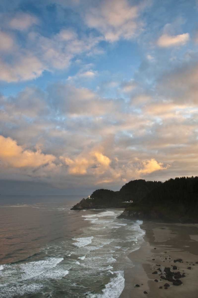 Wall Art Painting id:133771, Name: OR, Heceta Head Lighthouse in morning sky, Artist: Rotenberg, Nancy