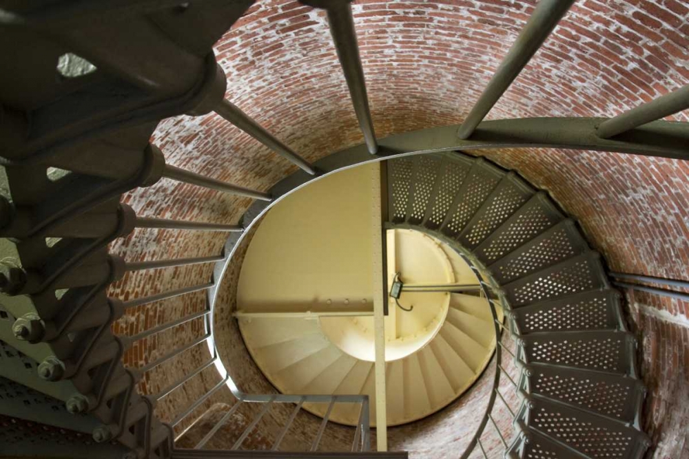 Wall Art Painting id:130234, Name: OR, Cape BlancoStaircase of lighthouse tower, Artist: Kaveney, Wendy