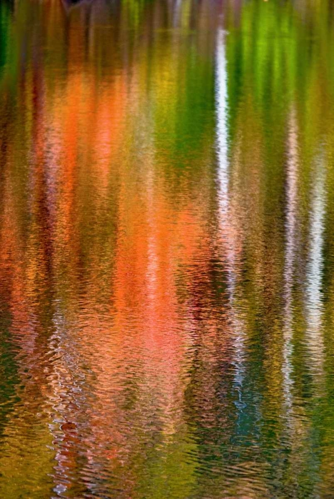 Wall Art Painting id:131522, Name: PA, Delaware Watergap Autumn reflect on water, Artist: OBrien, Jay