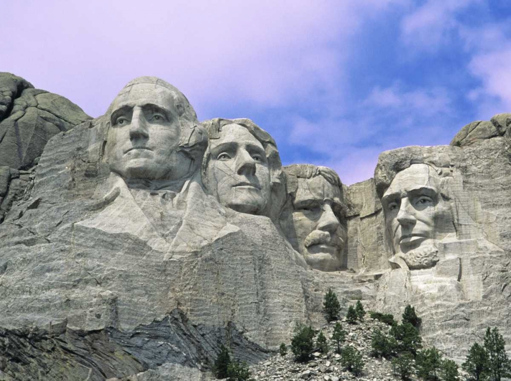 Wall Art Painting id:127420, Name: SD, Mount Rushmore, presidential faces, Artist: Flaherty, Dennis