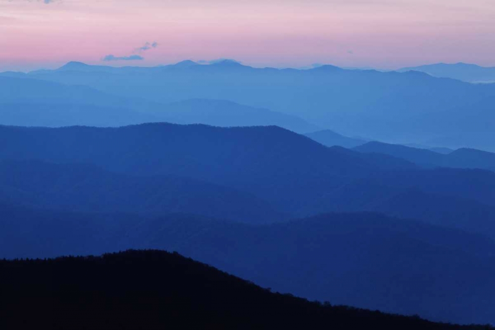 Wall Art Painting id:127618, Name: TN, Great Smoky Mts, Blue Mountain landscape, Artist: Flaherty, Dennis