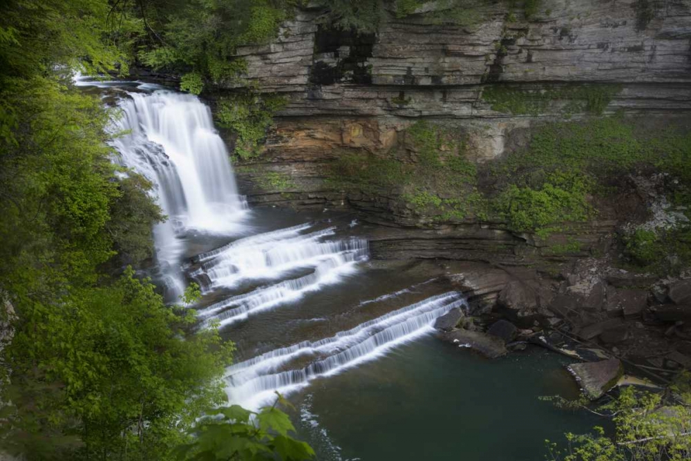 Wall Art Painting id:128122, Name: TN, Cummins Falls SP Waterfall basin, Artist: Grall, Don