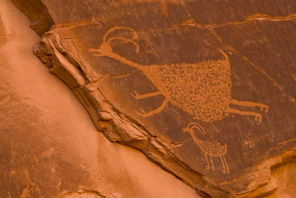 Wall Art Painting id:131427, Name: UT, Monument Valley NP Petroglyph etching, Artist: OBrien, Jay