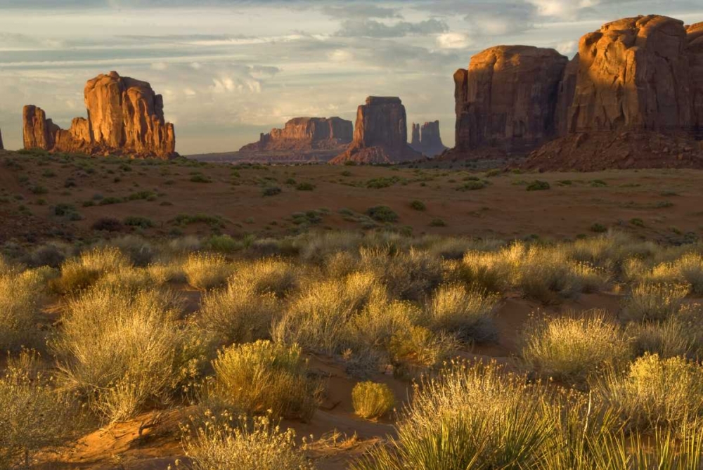 Wall Art Painting id:131404, Name: UT, Monument Valley landscape at sunrise, Artist: OBrien, Jay