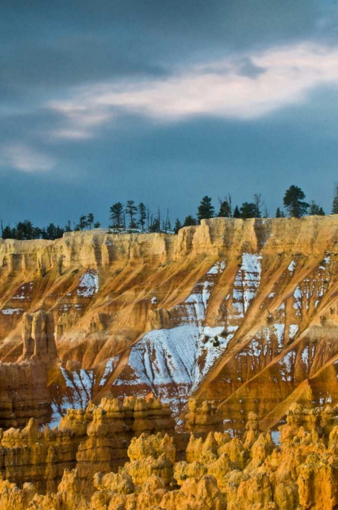 Wall Art Painting id:133770, Name: UT, Bryce Canyon Autumn snow and hoodoos, Artist: Rotenberg, Nancy