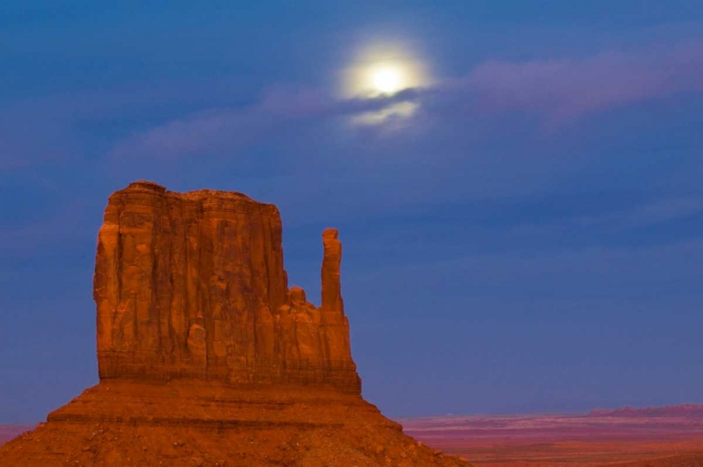 Wall Art Painting id:134088, Name: UT, Monument Valley Mittens formation at sunset, Artist: Rotenberg, Nancy