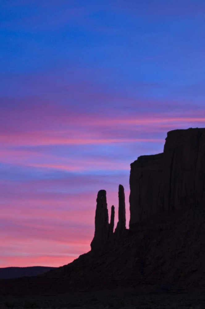 Wall Art Painting id:133872, Name: UT, Monument Valley Three Sisters formation, Artist: Rotenberg, Nancy