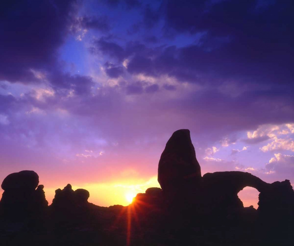 Wall Art Painting id:134720, Name: USA, Utah, Arches NP Arches at sunset, Artist: Talbot Frank, Christopher