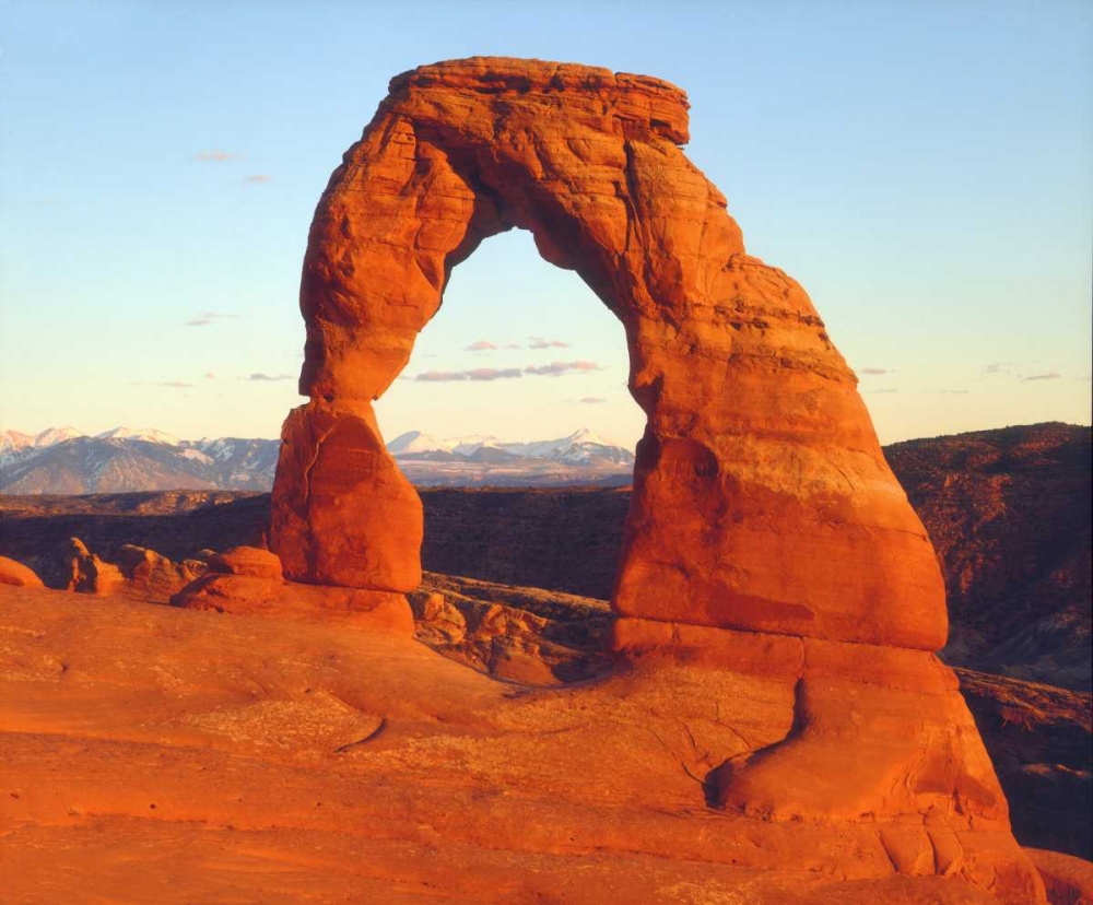 Wall Art Painting id:134938, Name: USA, Utah, Arches NP Delicate Arch at sunset, Artist: Talbot Frank, Christopher