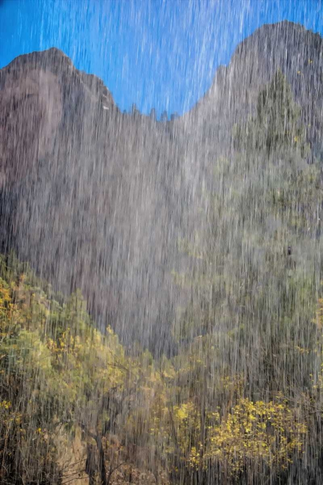 Wall Art Painting id:131382, Name: USA, Utah, Zion NP Waterfall scenic, Artist: OBrien, Jay