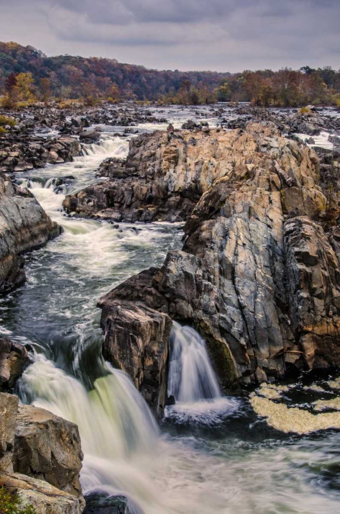 Wall Art Painting id:131513, Name: Virginia, Great Falls Rapids on Potomac River, Artist: OBrien, Jay