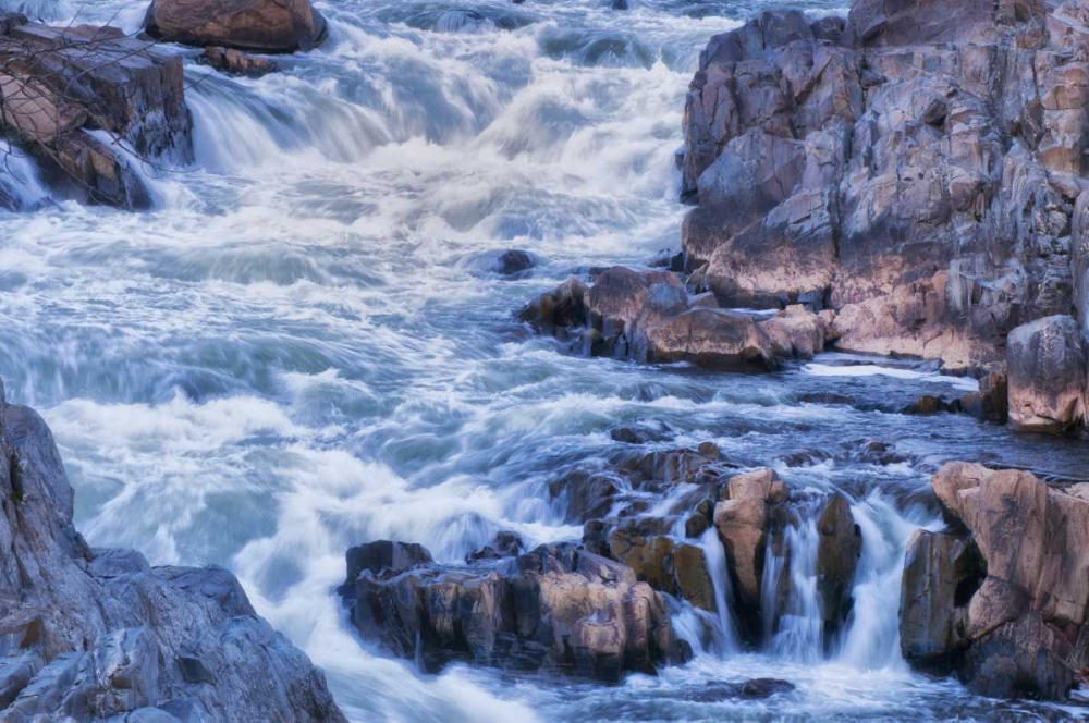 Wall Art Painting id:131519, Name: Virginia, Great Falls Rapids on Potomac River, Artist: OBrien, Jay