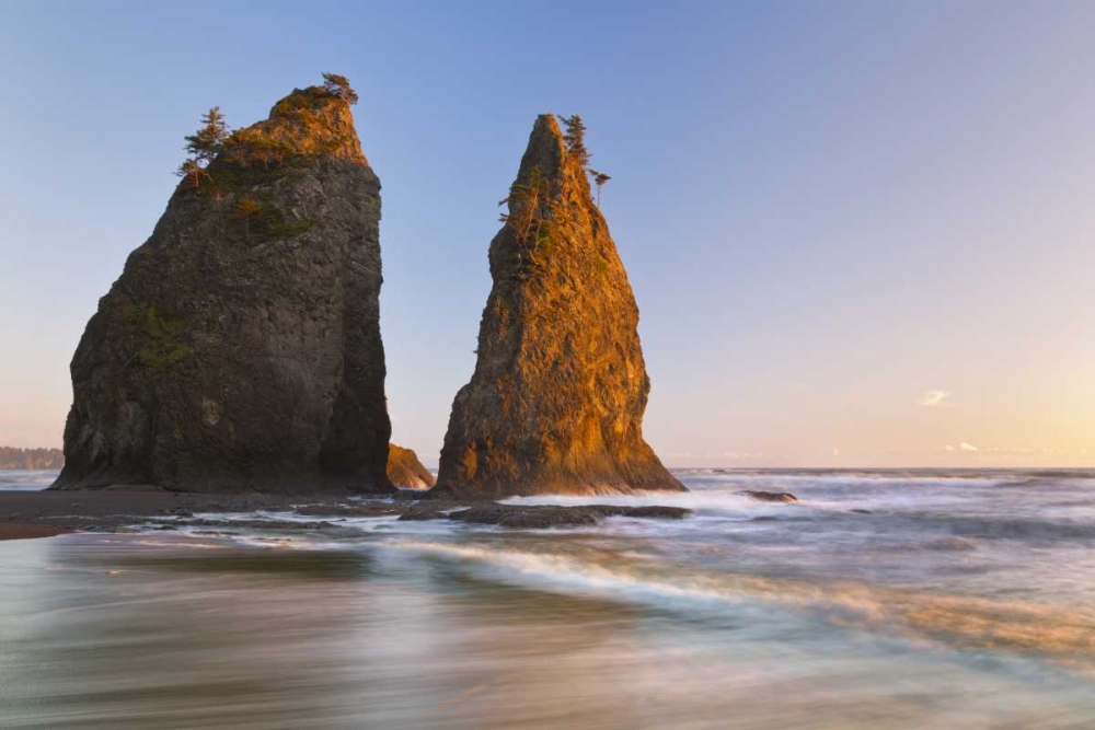 Wall Art Painting id:131844, Name: WA, Olympic NP Sunset on Rialto Beach, Artist: Paulson, Don