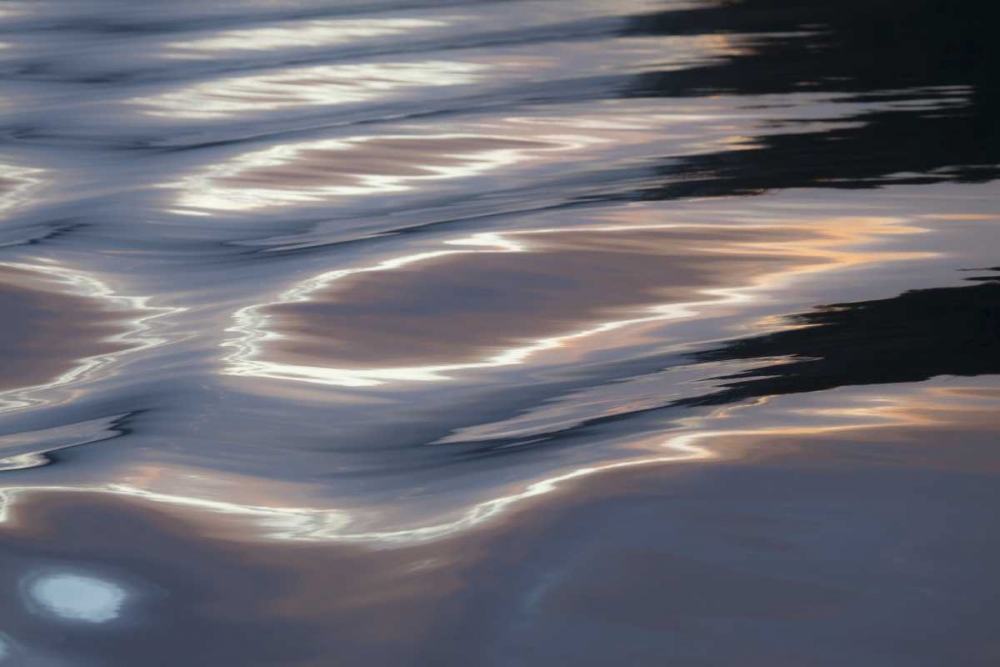 Wall Art Painting id:132214, Name: Canada, BC, Sunset on water wave patterns, Artist: Paulson, Don