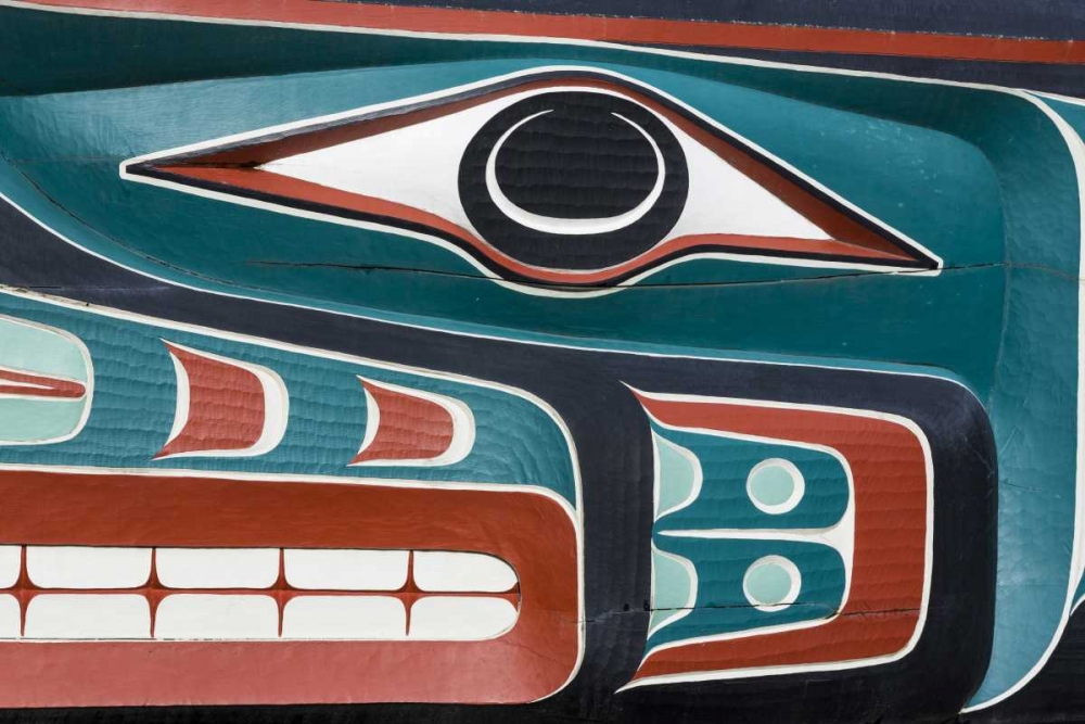 Wall Art Painting id:132640, Name: USA, Washington State, Jamestown Totem art PR, Artist: Paulson, Don