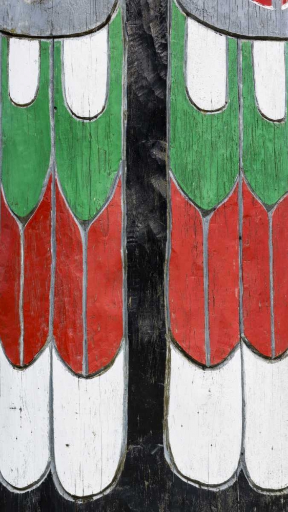 Wall Art Painting id:132457, Name: Washington State, Neah Bay Detail of a totem, Artist: Paulson, Don