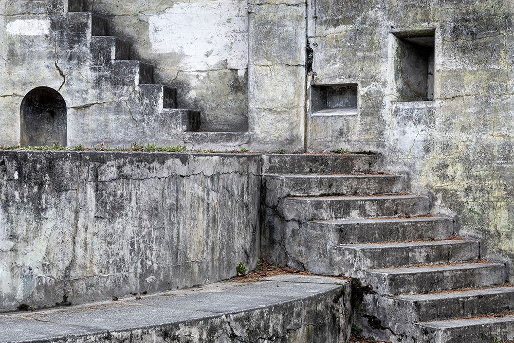 Wall Art Painting id:406346, Name: Washington State-Port Townsend Concrete steps and walls of fort , Artist: Jaynes Gallery