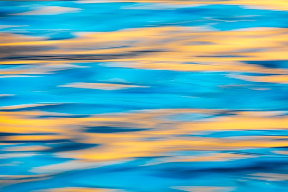 Wall Art Painting id:406366, Name: Washington State-Seabeck Blue and gold reflections on Hood Canal , Artist: Jaynes Gallery