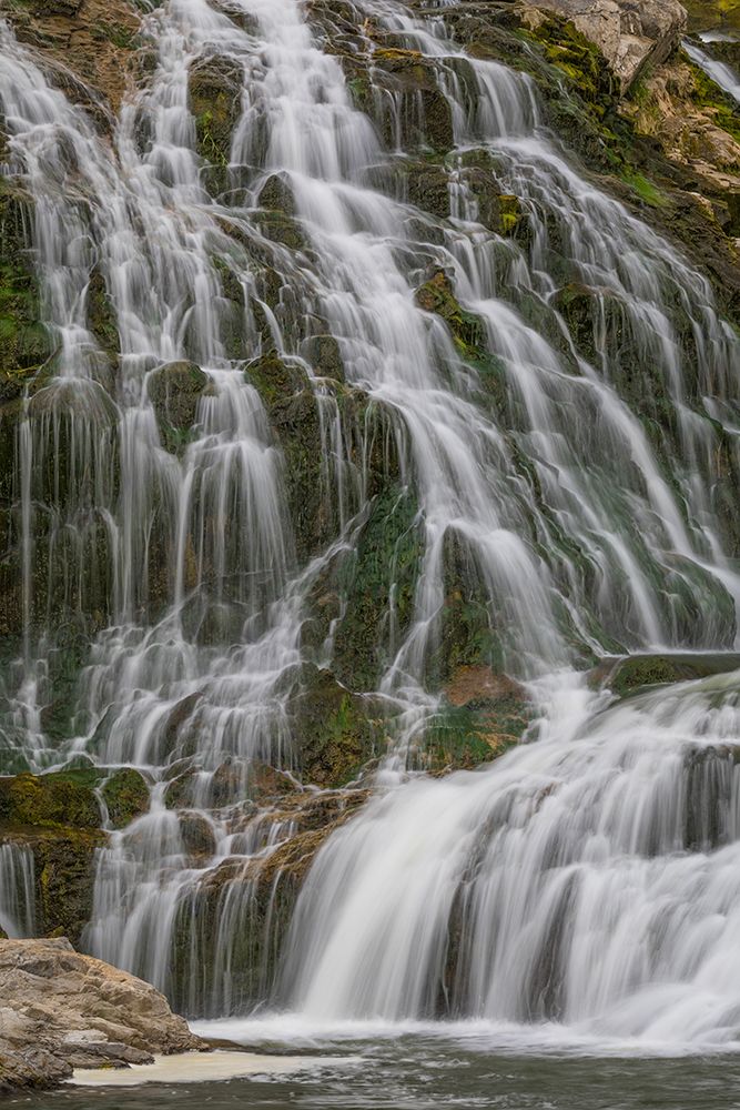 Wall Art Painting id:742533, Name: USA, Washington State, Meyers Falls. Scenic with waterfall cascades down cliff., Artist: Jaynes Gallery