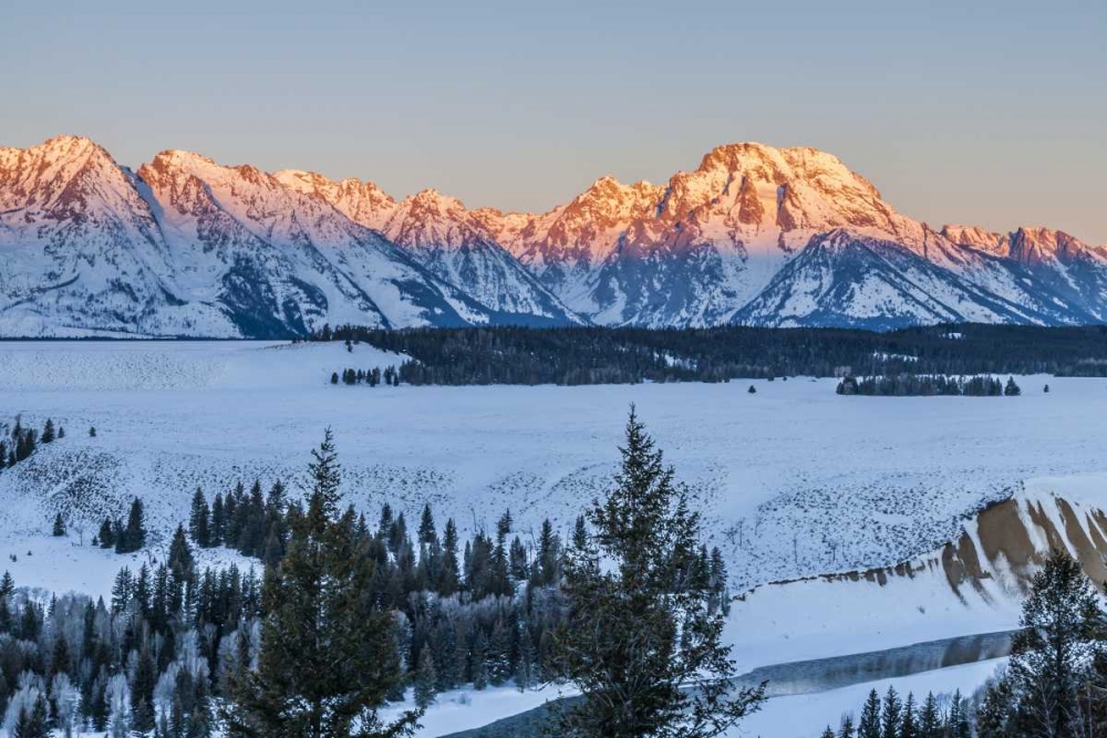 Wall Art Painting id:129141, Name: Wyoming, Grand Teton NP Landscape at sunrise, Artist: Illg, Cathy and Gordon