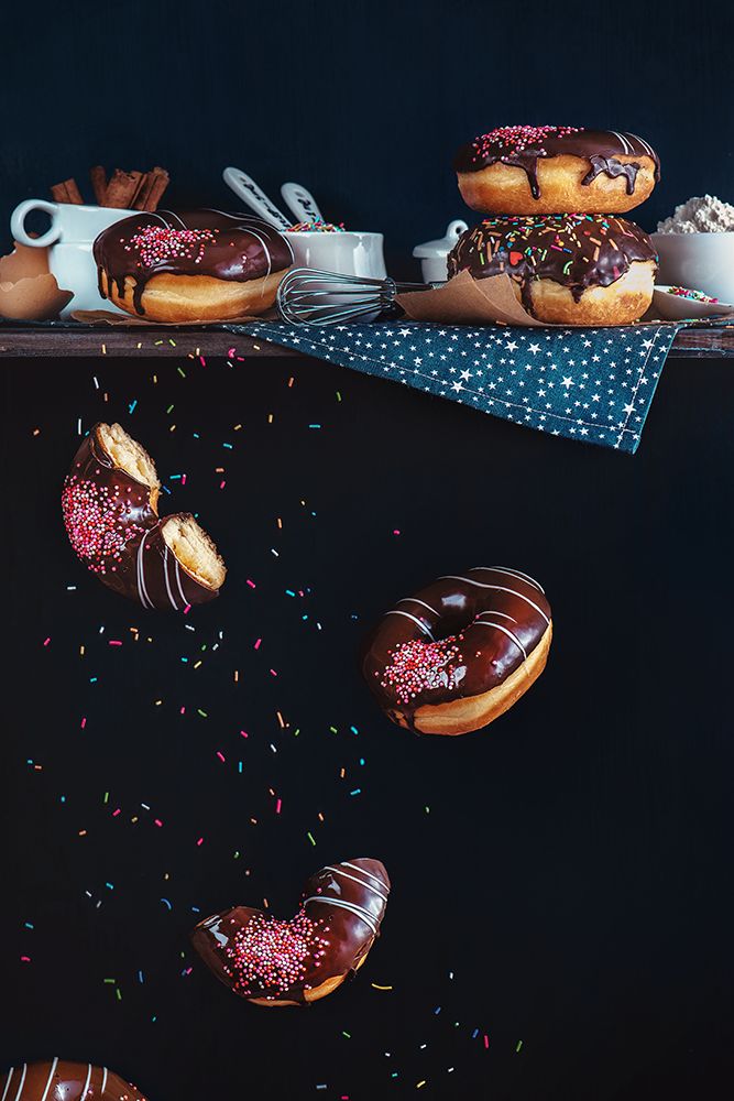 Wall Art Painting id:464375, Name: Donuts From The Top Shelf, Artist: Belenko, Dina