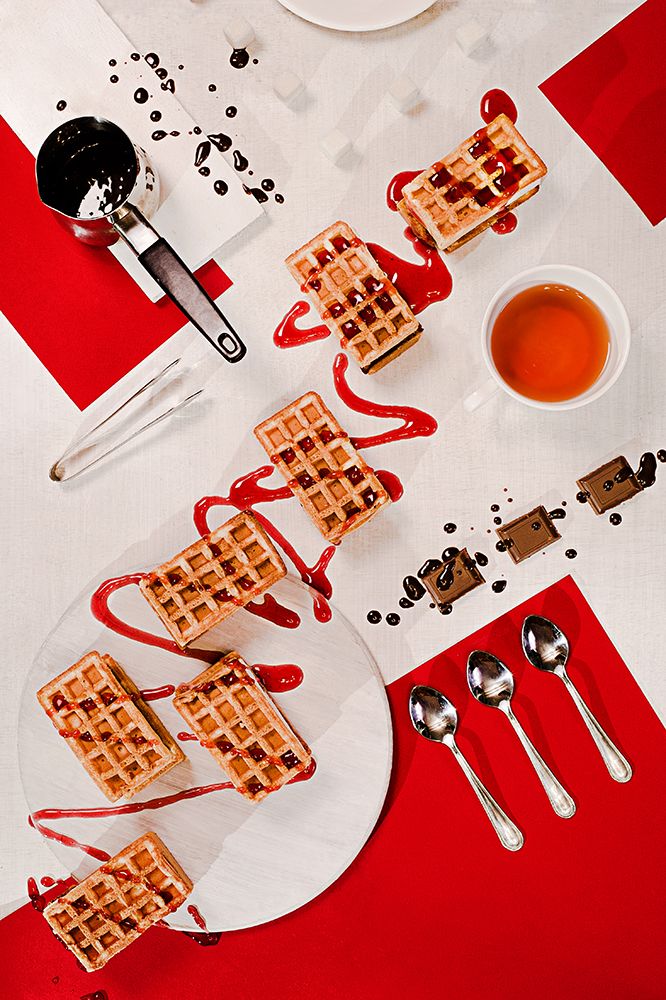 Wall Art Painting id:586435, Name: Suprematic meal: Viennese waffles, Artist: Belenko, Dina