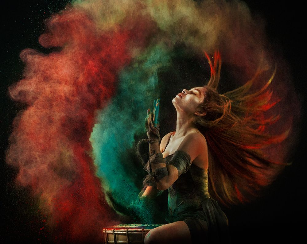 Wall Art Painting id:494038, Name: Fire Dance, Artist: Kisworo, Sebastian