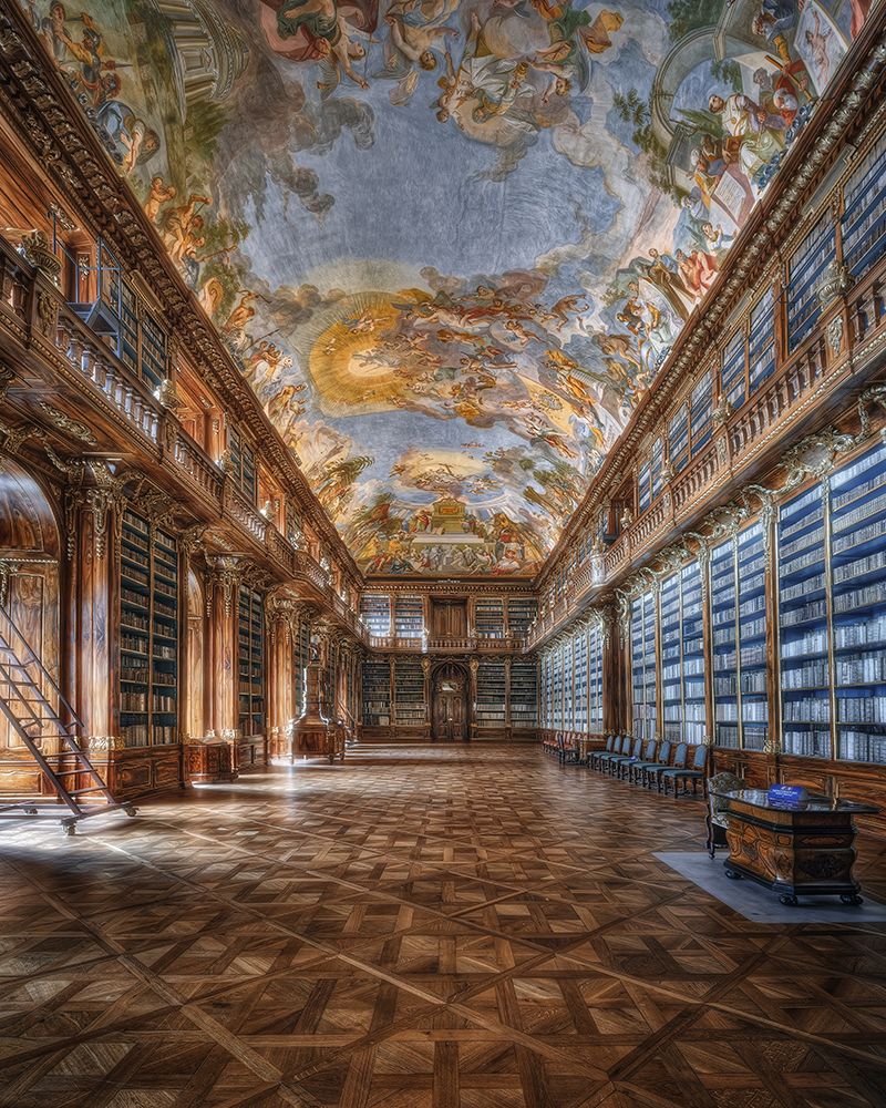 Wall Art Painting id:467681, Name: Philosophical Hall Strahov Monastery, Artist: Aurednik, Patrick