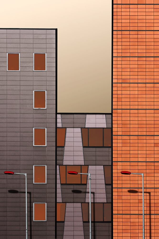 Wall Art Painting id:469196, Name: Tetris Facade, Artist: Buczkowski, Tomasz