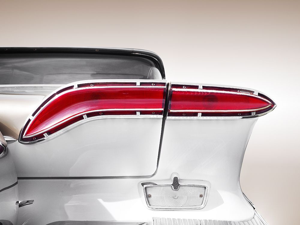 Wall Art Painting id:499880, Name: US classic car 1958 taillight abstract, Artist: Gube, Beate