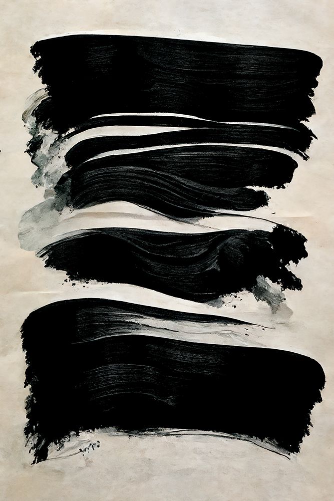 Wall Art Painting id:530607, Name: Black Strokes, Artist: Treechild