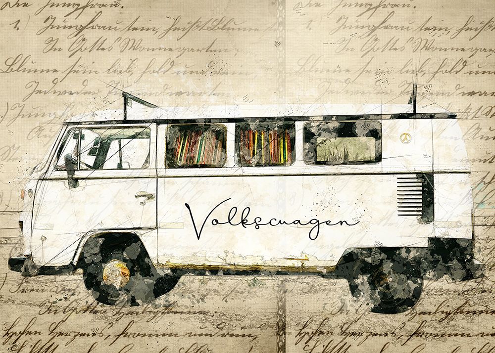 Wall Art Painting id:564510, Name: classic vw combi, Artist: Lembayung Senja Studio