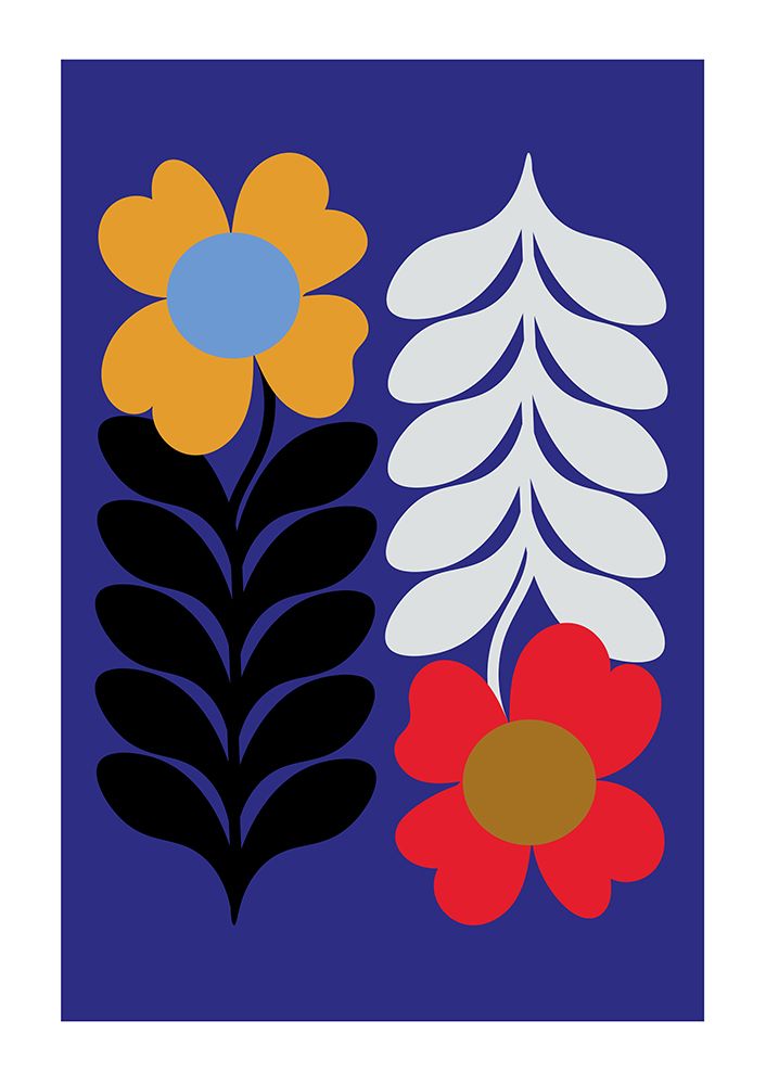 Wall Art Painting id:565477, Name: Flowers Blue, Artist: Collett, Frances