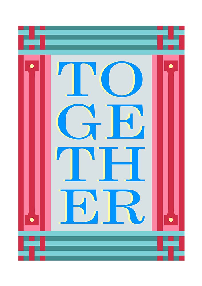 Wall Art Painting id:549088, Name: Together Blue, Artist: Collett, Frances