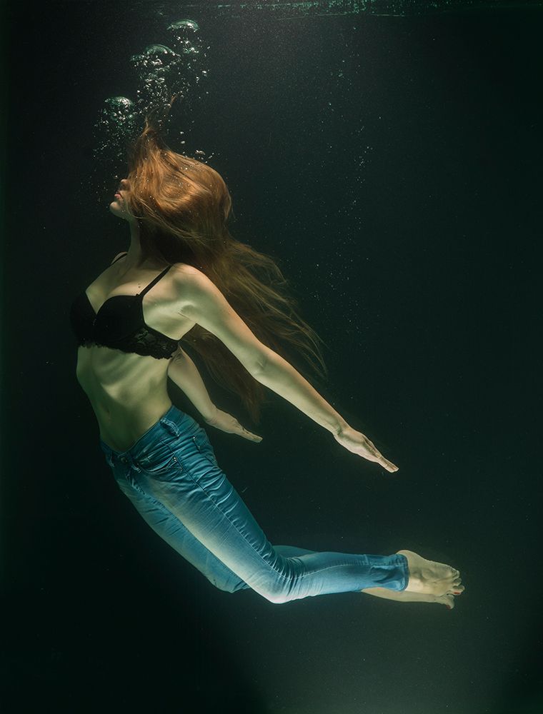 Wall Art Painting id:619359, Name: Underwater Artistic Portrait Shooting, Artist: Akyurt, Engin