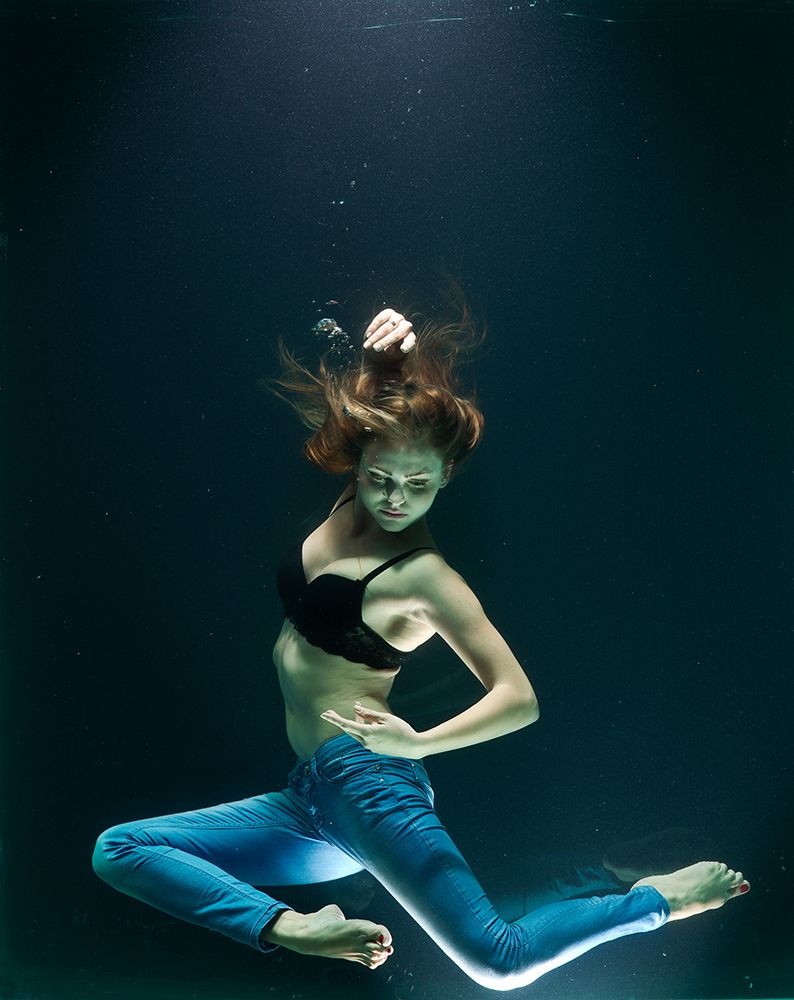 Wall Art Painting id:619366, Name: Underwater Artistic Portrait Shooting, Artist: Akyurt, Engin