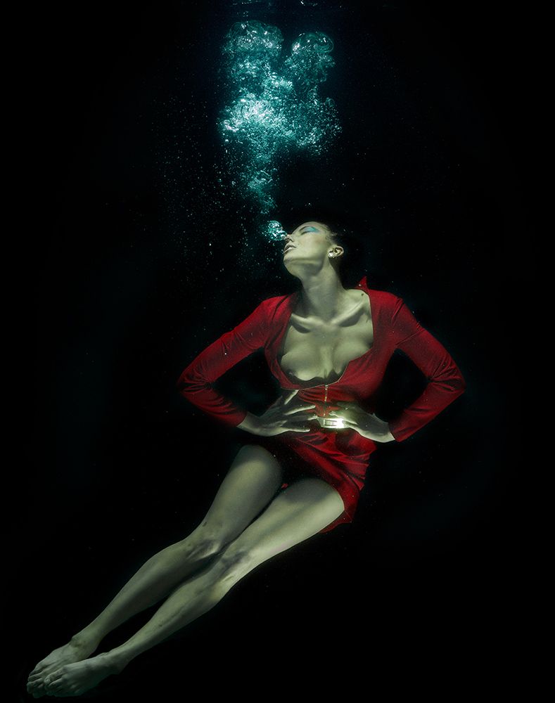 Wall Art Painting id:619413, Name: Underwater Artistic Portrait Shooting, Artist: Akyurt, Engin