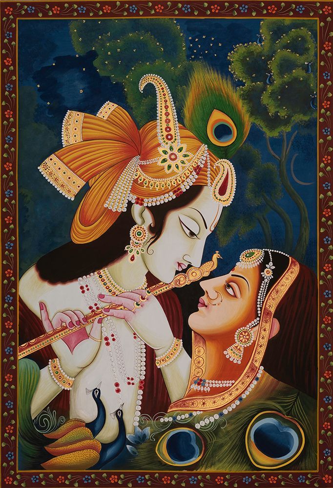 Wall Art Painting id:593397, Name: RADHA KRISHNA PAINTING, Artist: Imagineers Studio