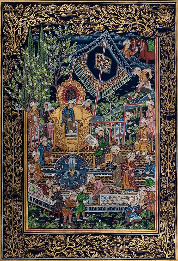 Wall Art Painting id:593421, Name: INDO-PERSIAN MINIATURE PAINTING, Artist: Imagineers Studio