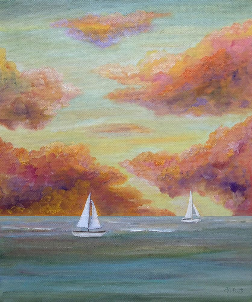 Wall Art Painting id:594100, Name: Autumn Sailing, Artist: Pomata, Angeles M.