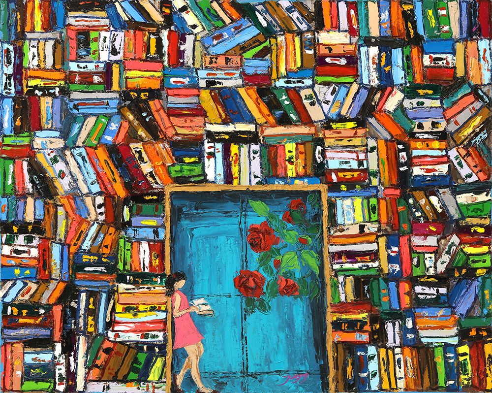 Wall Art Painting id:669932, Name: Book Cafe, Artist: Park, Jukyong