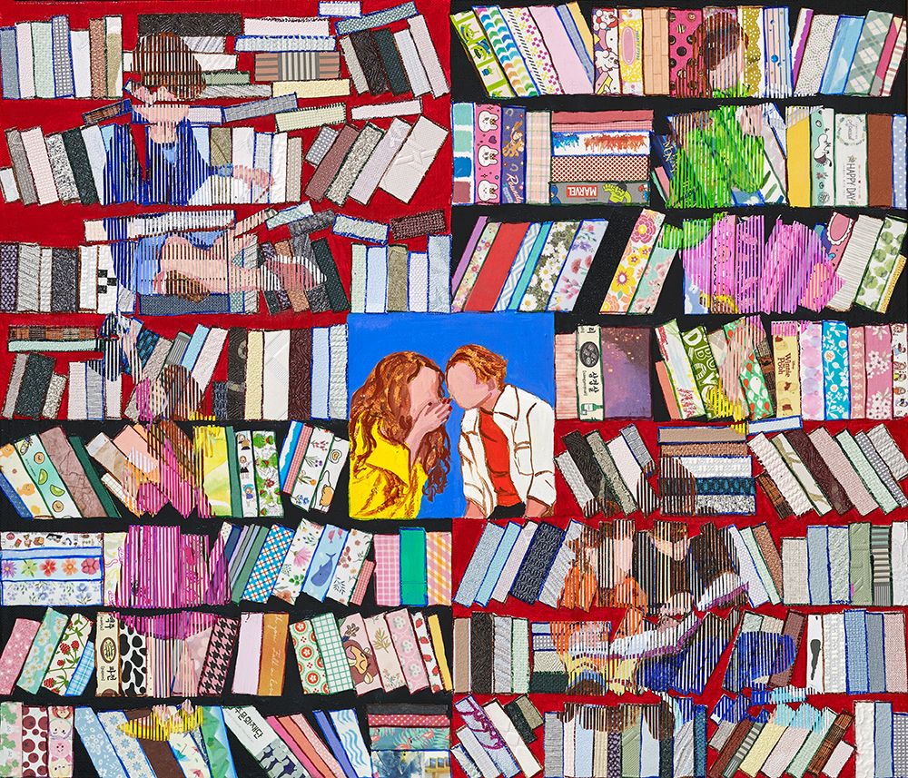 Wall Art Painting id:681163, Name: Book Cafe, Artist: Park, Jukyong