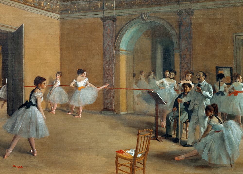 Wall Art Painting id:712166, Name: The Dance Foyer At the Opera On the Rue Le Peletier, Artist: Degas, Edgar