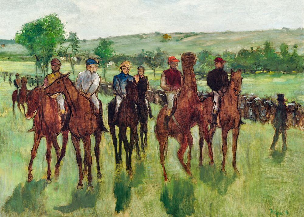 Wall Art Painting id:712178, Name: The Riders, Artist: Degas, Edgar