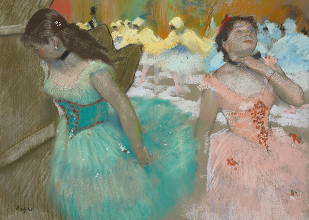 Wall Art Painting id:712190, Name: Entrance of the Masked Dancers, Artist: Degas, Edgar