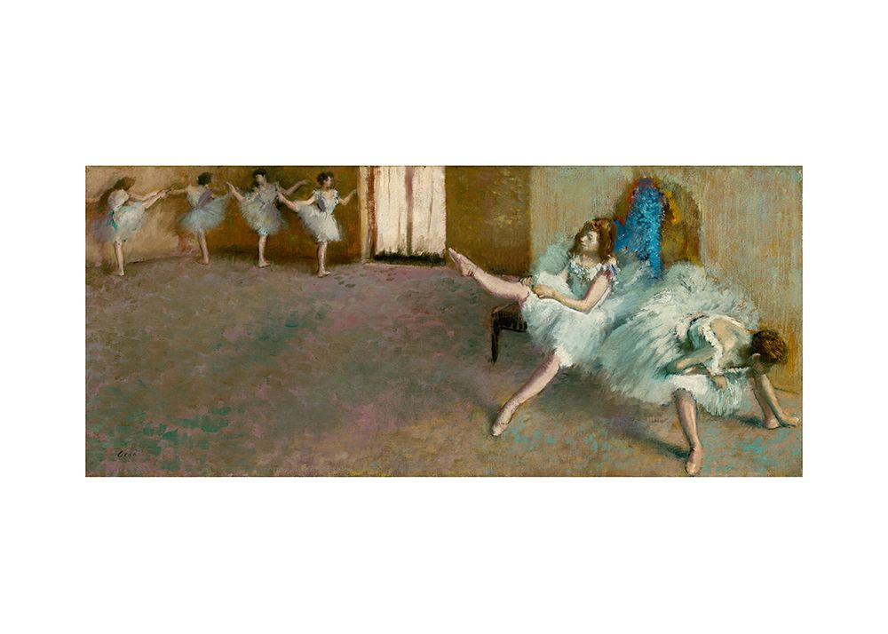 Wall Art Painting id:712205, Name: Before the Ballet, Artist: Degas, Edgar