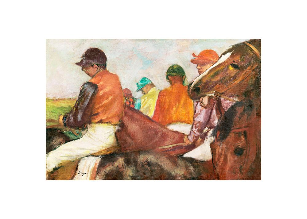 Wall Art Painting id:712217, Name: The Jockeys, Artist: Degas, Edgar